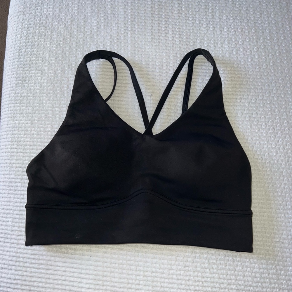 Lululemon In Alignment Longline Sports Bra - Black - Size 8